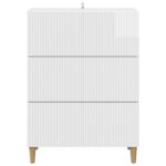 vidaXL Zásuvkový kabinet Biela s vysokým leskom 66 x 34,5 x 90 cm – Obrázok 4