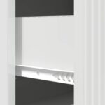 vidaXL Zásuvkový kabinet Biela s vysokým leskom 66 x 34,5 x 90 cm – Obrázok 8
