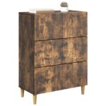 vidaXL Zásuvkový kabinet Dymový dub 66 x 34,5 x 90 cm Kompozitné drevo – Obrázok 2