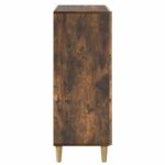 vidaXL Zásuvkový kabinet Dymový dub 66 x 34,5 x 90 cm Kompozitné drevo – Obrázok 5
