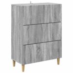 vidaXL Zásuvkový kabinet Sivá sonoma 66 x 34,5 x 90 cm