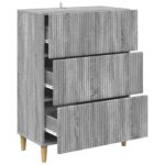 vidaXL Zásuvkový kabinet Sivá sonoma 66 x 34,5 x 90 cm – Obrázok 3