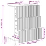 vidaXL Zásuvkový kabinet Sivá sonoma 66 x 34,5 x 90 cm – Obrázok 9