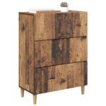 vidaXL Zásuvkový kabinet Staré drevo 66 x 34,5 x 90 cm – Obrázok 2