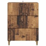 vidaXL Zásuvkový kabinet Staré drevo 66 x 34,5 x 90 cm – Obrázok 4