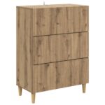 vidaXL Zásuvkový kabinet Dub artisan 66 x 34,5 x 90 cm