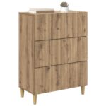 vidaXL Zásuvkový kabinet Dub artisan 66 x 34,5 x 90 cm – Obrázok 2