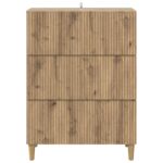 vidaXL Zásuvkový kabinet Dub artisan 66 x 34,5 x 90 cm – Obrázok 4