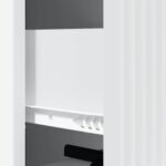 vidaXL Zásuvkový kabinet Biela 33 x 34,5 x 90 cm Kompozitné drevo – Obrázok 8
