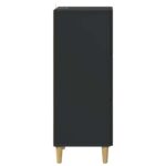 vidaXL Zásuvkový kabinet Čierna 33 x 34,5 x 90 cm Kompozitné drevo – Obrázok 5