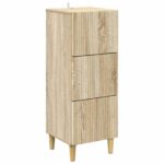 vidaXL Zásuvkový kabinet Dub sonoma 33 x 34,5 x 90 cm Kompozitné drevo