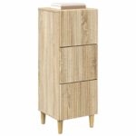 vidaXL Zásuvkový kabinet Dub sonoma 33 x 34,5 x 90 cm Kompozitné drevo – Obrázok 2