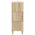 vidaXL Zásuvkový kabinet Dub sonoma 33 x 34,5 x 90 cm Kompozitné drevo – Obrázok 4