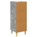 vidaXL Zásuvkový kabinet Betónovo sivá 33 x 34,5 x 90 cm – Obrázok 6