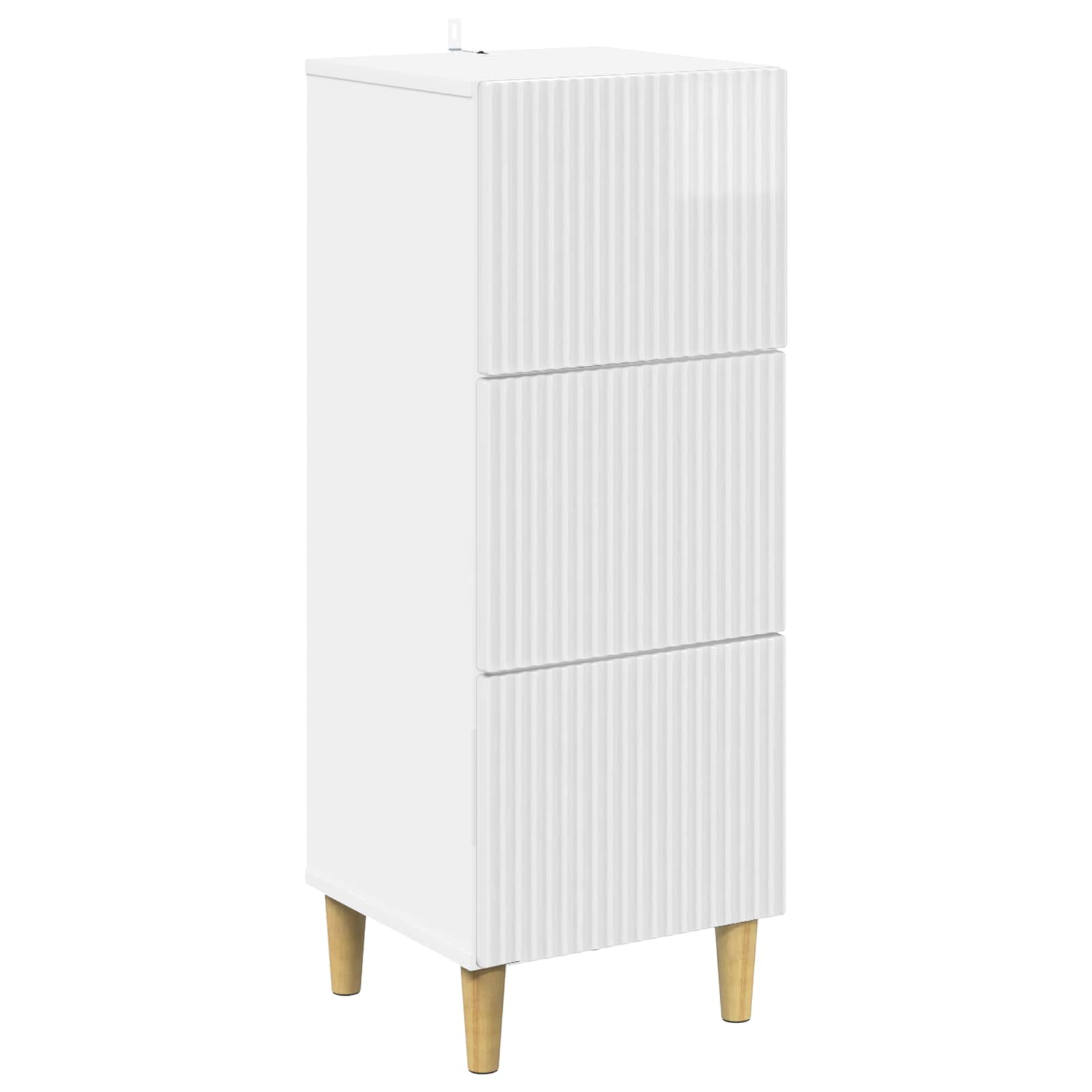 894619_1.jpg vidaXL Zásuvkový kabinet Biela s vysokým leskom 33 x 34,5 x 90 cm – Obrázok 1