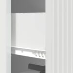 vidaXL Zásuvkový kabinet Biela s vysokým leskom 33 x 34,5 x 90 cm – Obrázok 8