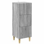 vidaXL Zásuvkový kabinet Sivá sonoma 33 x 34,5 x 90 cm
