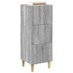 vidaXL Zásuvkový kabinet Sivá sonoma 33 x 34,5 x 90 cm – Obrázok 2