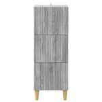 vidaXL Zásuvkový kabinet Sivá sonoma 33 x 34,5 x 90 cm – Obrázok 4