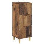 vidaXL Zásuvkový kabinet Staré drevo 33 x 34,5 x 90 cm
