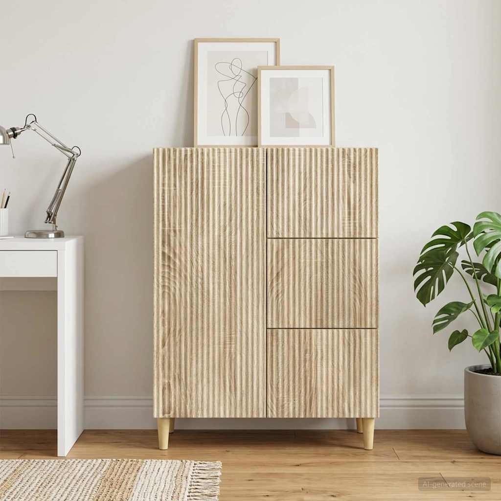 894627_1.jpg vidaXL Servírovacia skriňa so zásuvkou Dub sonoma 66 x 34,5 x 90 cm – Obrázok 1