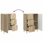 vidaXL Servírovacia skriňa so zásuvkou Dub sonoma 66 x 34,5 x 90 cm – Obrázok 10