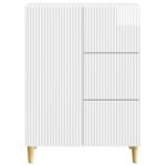 vidaXL Servírovacia skriňa Biela s vysokým leskom 66 x 34,5 x 90 cm – Obrázok 6