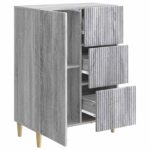 vidaXL Servírovacia skriňa so zásuvkou Sivá sonoma 66 x 34,5 x 90 cm – Obrázok 5