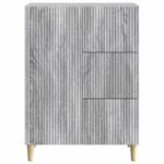 vidaXL Servírovacia skriňa so zásuvkou Sivá sonoma 66 x 34,5 x 90 cm – Obrázok 6