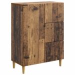 vidaXL Servírovacia skriňa so zásuvkou Staré drevo 66 x 34,5 x 90 cm – Obrázok 2