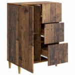 vidaXL Servírovacia skriňa so zásuvkou Staré drevo 66 x 34,5 x 90 cm – Obrázok 5