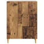vidaXL Servírovacia skriňa so zásuvkou Staré drevo 66 x 34,5 x 90 cm – Obrázok 6