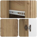 vidaXL Servírovacia skriňa so zásuvkou Dub artisan 66 x 34,5 x 90 cm – Obrázok 9