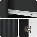 vidaXL Servírovacia skriňa Čierna 66 x 34,5 x 90 cm Kompozitné drevo – Obrázok 9