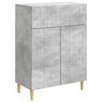 vidaXL Servírovacia skriňa so zásuvkou Betónovo sivá 66 x 34,5 x 90 cm – Obrázok 2