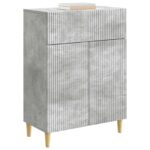vidaXL Servírovacia skriňa so zásuvkou Betónovo sivá 66 x 34,5 x 90 cm – Obrázok 3