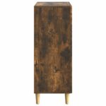 vidaXL Servírovacia skriňa so zásuvkou Dymový dub 66 x 34,5 x 90 cm – Obrázok 7