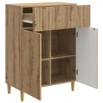 vidaXL Servírovacia skriňa so zásuvkou Dub artisan 66 x 34,5 x 90 cm – Obrázok 5