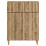 vidaXL Servírovacia skriňa so zásuvkou Dub artisan 66 x 34,5 x 90 cm – Obrázok 6