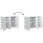 vidaXL Servírovacia skriňa Biela 89 x 34,5 x 80 cm Kompozitné drevo – Obrázok 11
