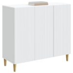 vidaXL Servírovacia skriňa Biela 89 x 34,5 x 80 cm Kompozitné drevo – Obrázok 3