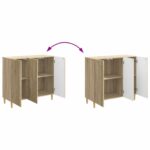 vidaXL Servírovacia skriňa Dub sonoma 89 x 34,5 x 80 cm – Obrázok 11