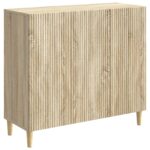 vidaXL Servírovacia skriňa Dub sonoma 89 x 34,5 x 80 cm – Obrázok 2