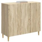 vidaXL Servírovacia skriňa Dub sonoma 89 x 34,5 x 80 cm – Obrázok 3