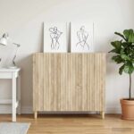 vidaXL Servírovacia skriňa Dub sonoma 89 x 34,5 x 80 cm – Obrázok 4