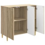 vidaXL Servírovacia skriňa Dub sonoma 89 x 34,5 x 80 cm – Obrázok 5