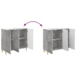 vidaXL Servírovacia skriňa Betónovo sivá 89 x 34,5 x 80 cm – Obrázok 11