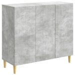 vidaXL Servírovacia skriňa Betónovo sivá 89 x 34,5 x 80 cm – Obrázok 2