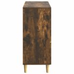 vidaXL Servírovacia skriňa Dymový dub 89 x 34,5 x 80 cm – Obrázok 7
