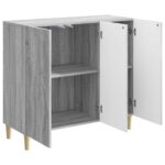 vidaXL Servírovacia skriňa Sivá sonoma 89 x 34,5 x 80 cm – Obrázok 5